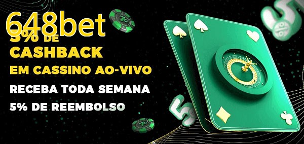 Promoções do cassino ao Vivo 648bet